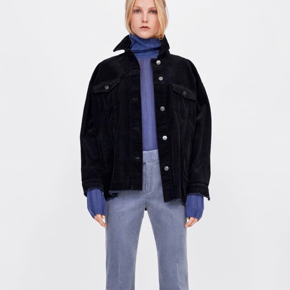 NWT Zara Oversized Corduroy Jacket
